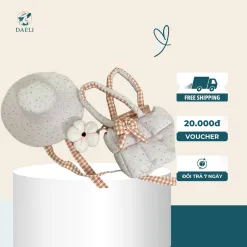 Combo Đi Biển Mũ Cói + Túi Tote