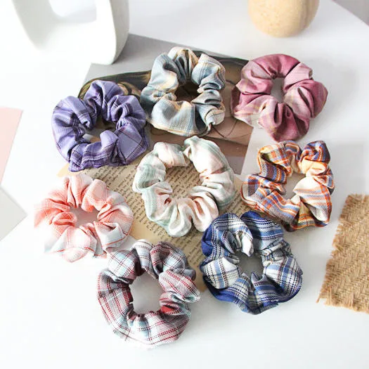 scrunchies vintage nhiều màu sắc